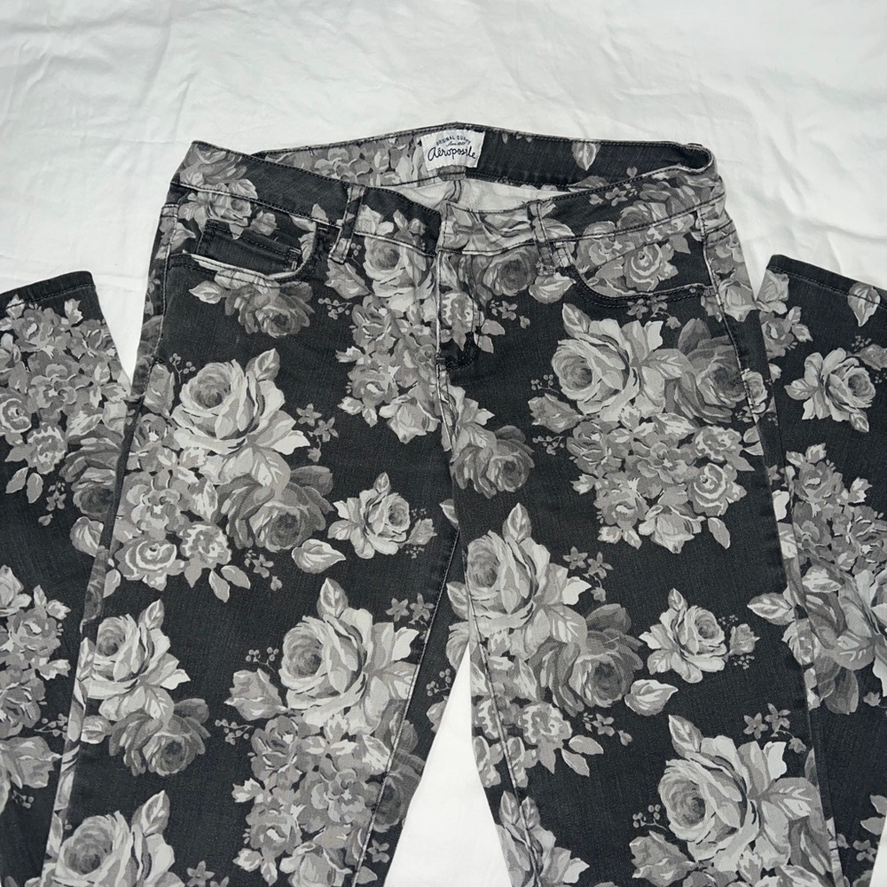 Aeropostale Floral Jeans